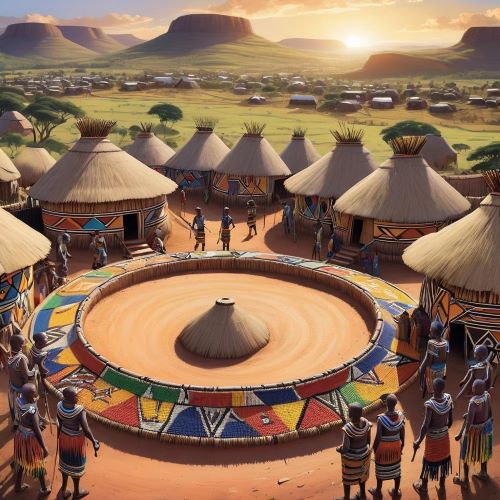 Ndebele Mythology Tribal imagery representing Ndeble Mythology