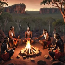 Ngarinyin Tribal imagery representing Ngarinyin mythology