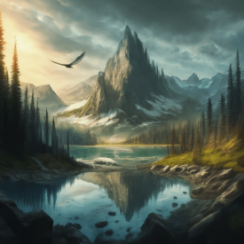 Image inspired by North American mythology