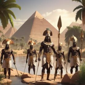 Nubian_ Tribal imagery representing Nubian Mythology