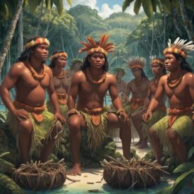 Palauan_ Tribal imagery representing Palauan Mythology