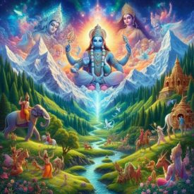 An image inspired by South Asian mythology