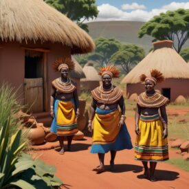 Venda_ Tribal Imagery representing Venda mythology