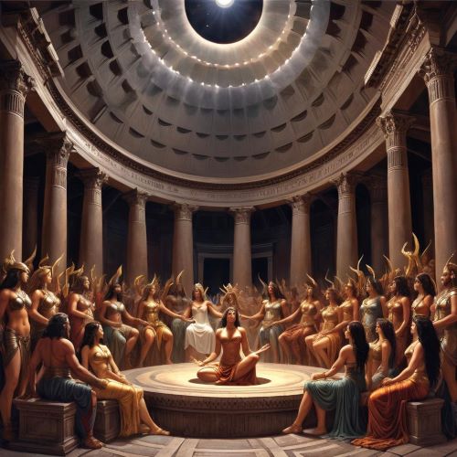 World Mythology A council of deities representing World Mythologies