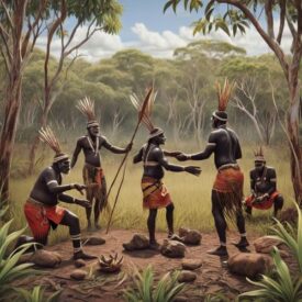 Yolngu_ Tribal imagery representing Yolngu Mythology