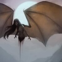 Illustration of the Philippine vampire Wakwak