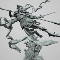 Statue of Nezha, The Chinese Child God of Courage and Mischief