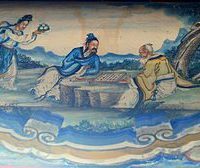 Art involving Chinese Goddess of Youth, Magu