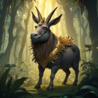 "Legendary African unicorn, Abada, symbol of rarity and wonder."