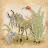 "African folklore&rsquo;s Abada, the gentle unicorn-like beast of the wild."