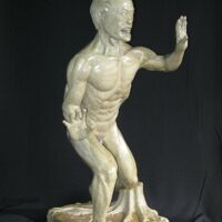 Statue of Bernardo Carpio representing his legendary strength.