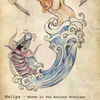 Philippine mythology&rsquo;s Haliya, revered moon goddess known for her battles against the serpent Bakunawa.