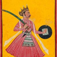 Art of Nakula warrior prince in Indian mythology