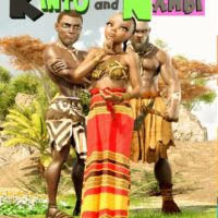 Mythlok - Nambi book Cover image of the book The Tale of Kintu and Nambi.