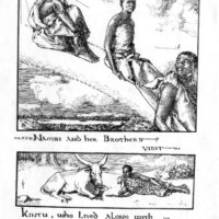 Mythlok - Nambi story Storybook illustration of Nambi, the First Woman.