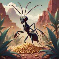 "Artistic depiction of Azcatl, the Giant"