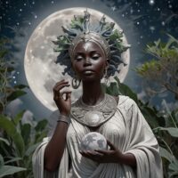 Mythlok - Mawu Mythical image of Mawu, associated with creation, night, and the moon.