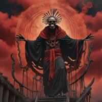 Mythlok - Owuo Mythical image of Owuo, death deity symbolizing mortality and the end of life.