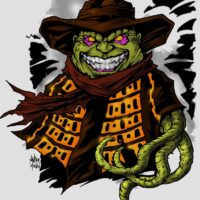 Comic-style depiction of Anchanchu as a sinister guardian