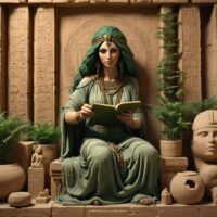 Depiction of Ninimma : Goddess of Scribes