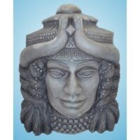 Close-up of a sculpted bust of Ninlil, capturing her serene expression.