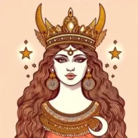 Fantasy-style illustration of Ninlil