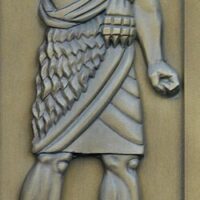 Bronze figurine of Ogma .