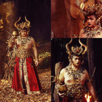 Costume art character of Sidapa, the Philippine death deity