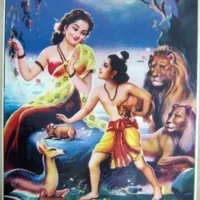 Painting of King Bharata in his childhood