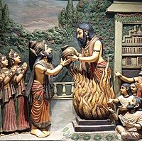 Wall art of King Dasharatha