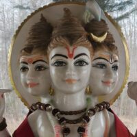 Idol of Indian god Dattatreya