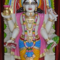 A statue of the Indian God of Ayurveda, Dhanvantri