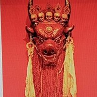 Mythlok - Erlik Khan mask A mask of the Turkic and Mongolian God of the Underworld, Erlik Khan