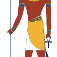Traditional representation of Imhotep