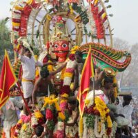 Temple procession of Iravan in Tamil Nadu