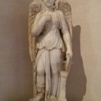 Statue of Greek goddess Oizys