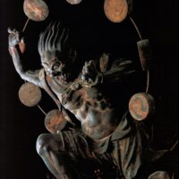 Mythlok - Raijin statue Statue of the Japanese God of Thunder Raijin