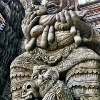 A statue of the Rangda