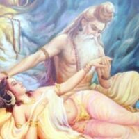 Painting of the Indian sage Rishi Gautama