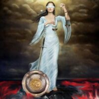 A painting of the Greek Goddess Adrestia