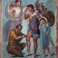 A classical painting of Aeneas