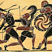 A classical painting of Aeneas