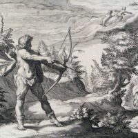 An illustration of Arcas hunting