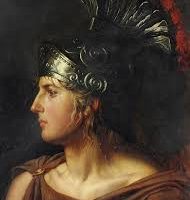 Classical painting of the Greek god Ares
