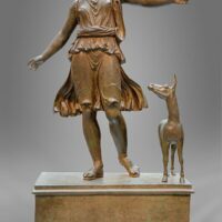 Bronze sculpture of the Greek goddess Artemis