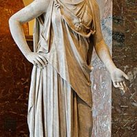 A statue of the Greek Goddess Athena