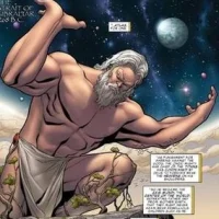 Comic book version of the Greek Titan Atlas