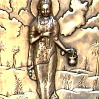 Mythlok - Brahmacharini bronze Bronze artwork of the navarathri goddess Brahmacharini