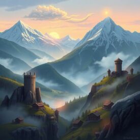 An image for the location of Caucasus mythology