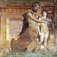 Traditional painting of the Greek centaur Chiron